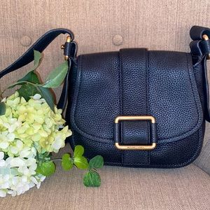 Michael Kors Black Leather Crossbody Bag
